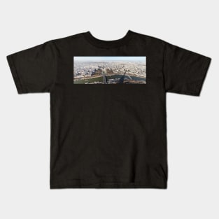 Paris panorama view from Eiffel Tower Kids T-Shirt